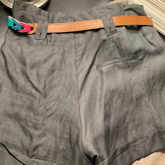 Forever 21, 2 pairs high waisted shorts with matching belts. - Picture 6 of 8